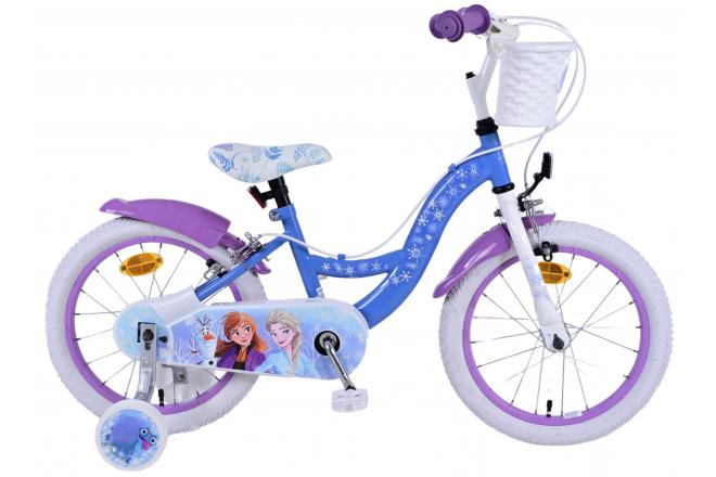 Disney Frozen 2 Kids bike - Girls - 14 inches - Blue/Purple - Two hand brakes