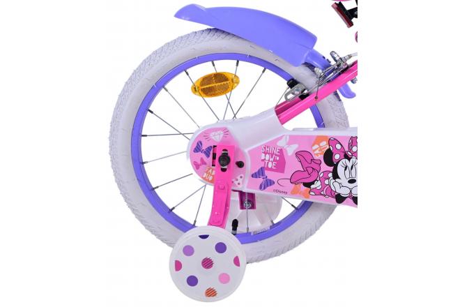Disney Minnie Children's bike - Girls - 16 inch - Pink - Two hand brakes