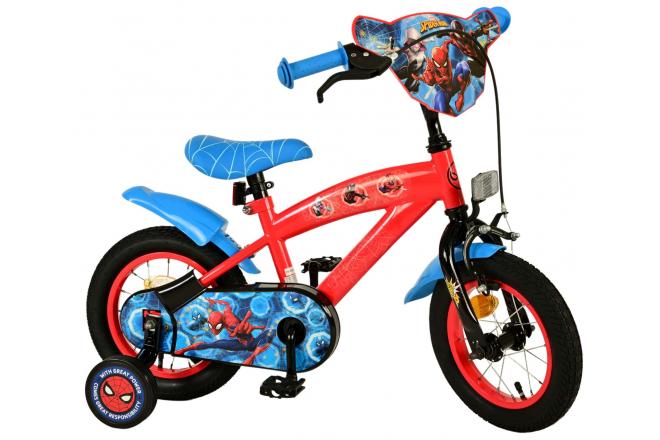 Spider-Man Kids bike - Boys - 12 inches - Blue/Red