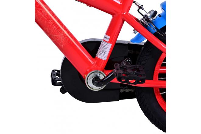 Ultimate Spider-Man Kids bike - Boys - 12 inch - Blue/Red - Two hand brakes