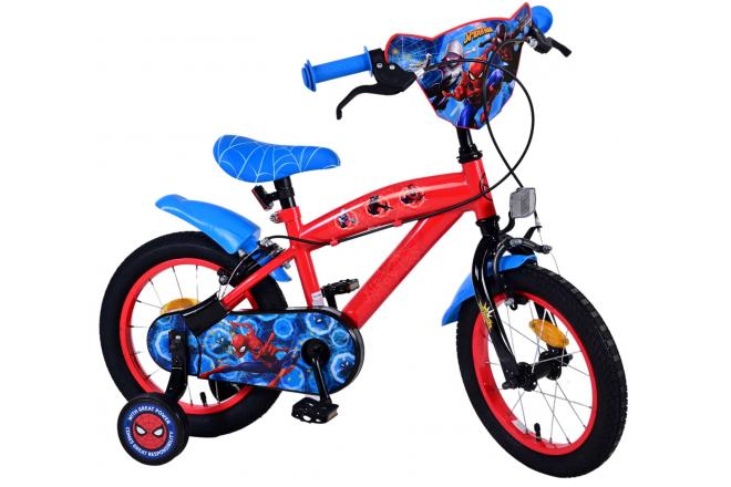 Ultimate Spider-Man Kids bike - Boys - 14 inch - Blue/Red - Two hand brakes [CLONE]