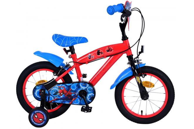 Ultimate Spider-Man Kids bike - Boys - 14 inch - Blue/Red - Two hand brakes [CLONE]