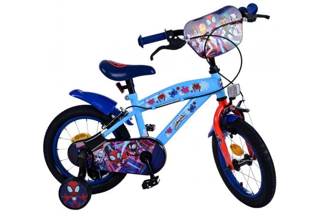 Spidey Kids bike - Boys - 14 inch - Blue - Two hand brakes