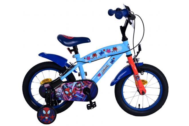 Spidey Kids bike - Boys - 14 inch - Blue - Two hand brakes