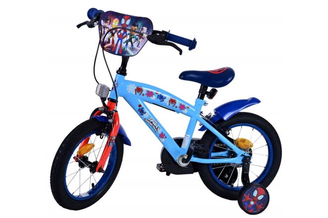 Spidey Kids bike - Boys - 14 inch - Blue - Two hand brakes