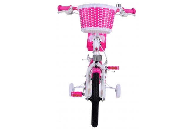Volare Lovely children's bike - Girls - 14 inch - Pink White - Two Hand Brakes