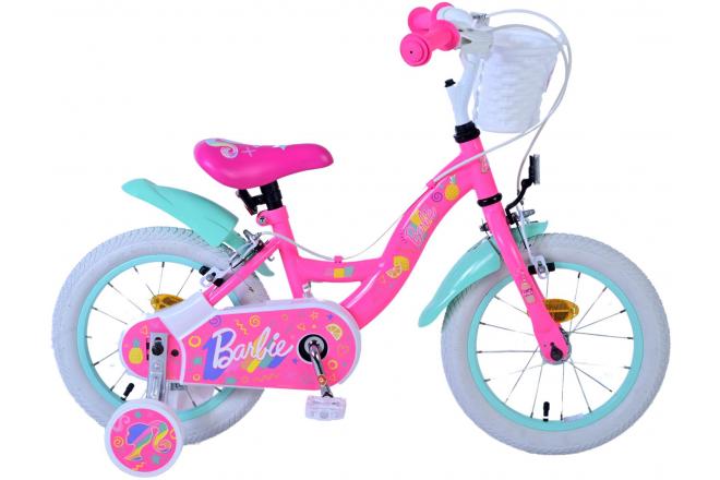 Barbie Children's bike - Girls - 14 inch - Pink - Two hand brakes