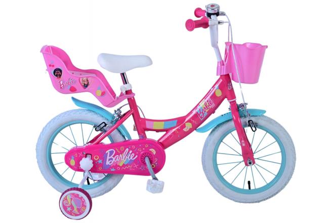 Barbie Children's bike - Girls - 14 inch - Pink - Two hand brakes