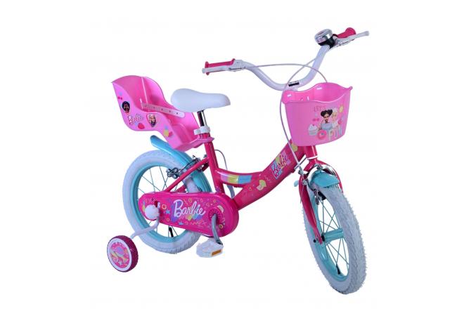 Barbie Children's bike - Girls - 14 inch - Pink - Two hand brakes