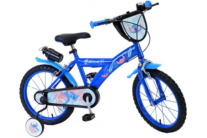 Disney Stitch Kids bike - Boys - 16 inch - Blue - Two hand brakes