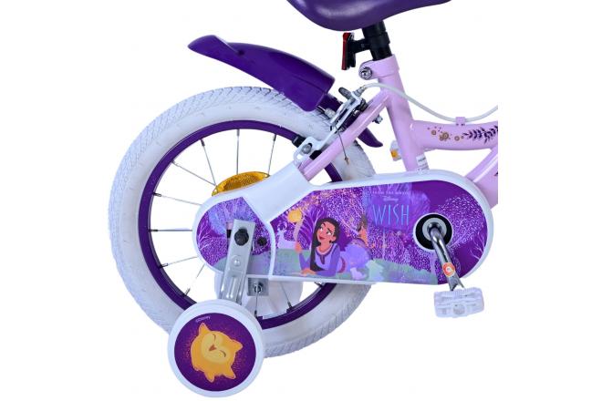 Disney Wish Kids bike - Girls - 14 inch - Purple - Two hand brakes