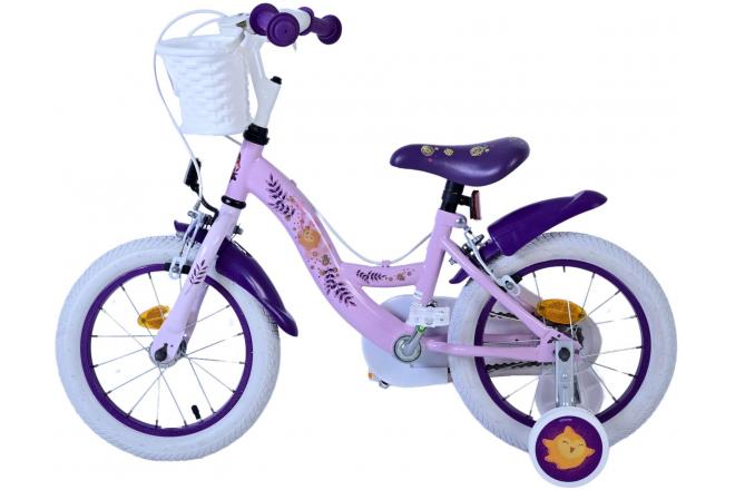 Disney Wish Kids bike - Girls - 14 inch - Purple - Two hand brakes