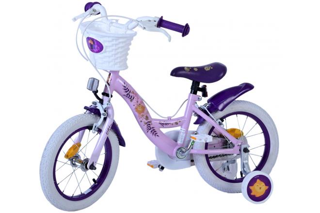 Disney Wish Kids bike - Girls - 14 inch - Purple - Two hand brakes