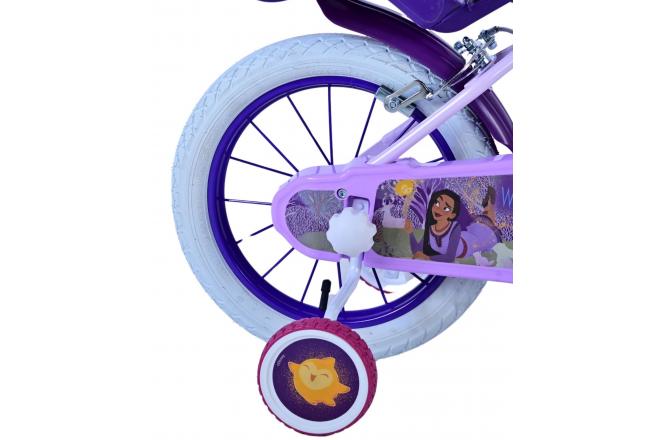 Disney Wish Kids bike - Girls - 14 inch - Purple - Two hand brakes