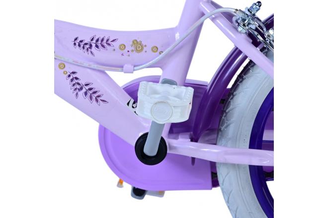 Disney Wish Kids bike - Girls - 14 inch - Purple - Two hand brakes