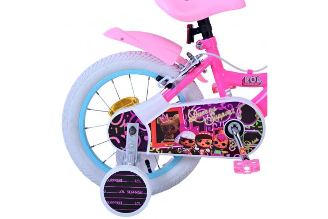 LOL Surprise Kids bike - Girls - 14 inches - Pink - Two hand brakes