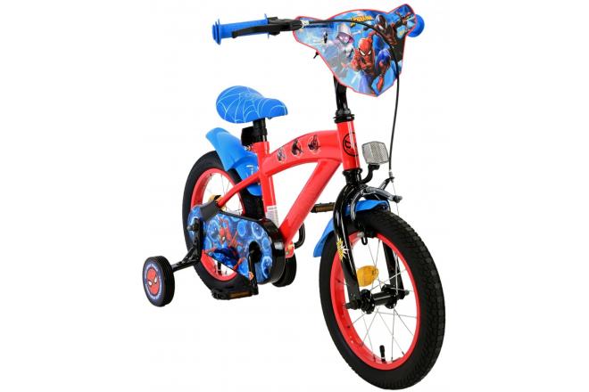 Marvel Spider-Man Kids Bike - Boys - 14 inch - Red/Blue