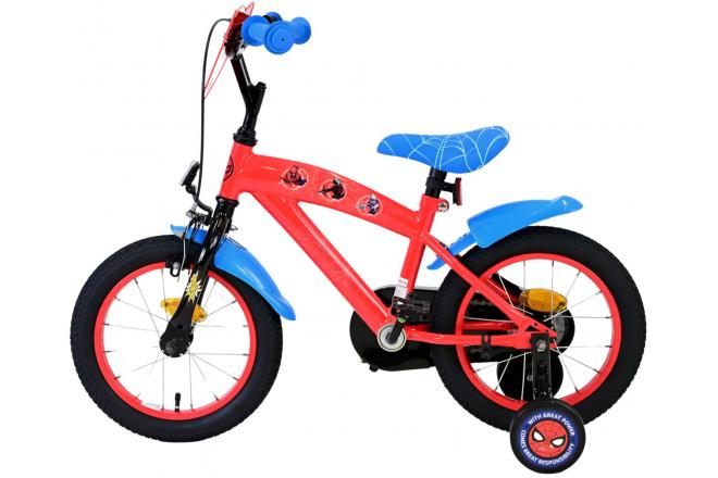 Marvel Spider-Man Kids Bike - Boys - 14 inch - Red/Blue