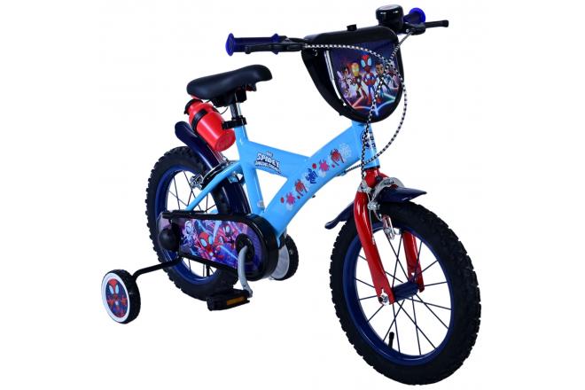 Spidey children's bike - Boys - 14 inch - Blue - Two hand brakes