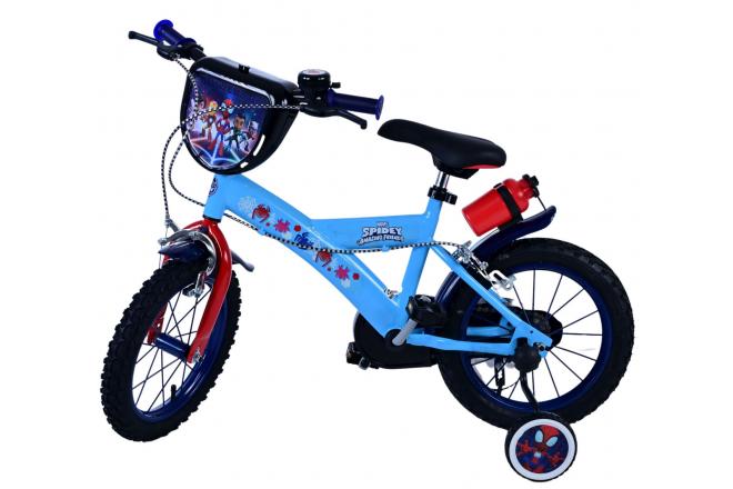 Spidey children's bike - Boys - 14 inch - Blue - Two hand brakes