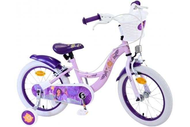 Disney Wish Kids bike - Girls - 16 inch - Purple - Two hand brakes