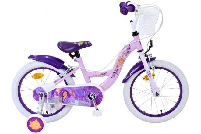 Disney Wish Kids bike - Girls - 16 inch - Purple - Two hand brakes