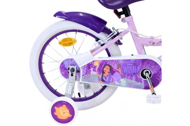 Disney Wish Kids bike - Girls - 16 inch - Purple - Two hand brakes