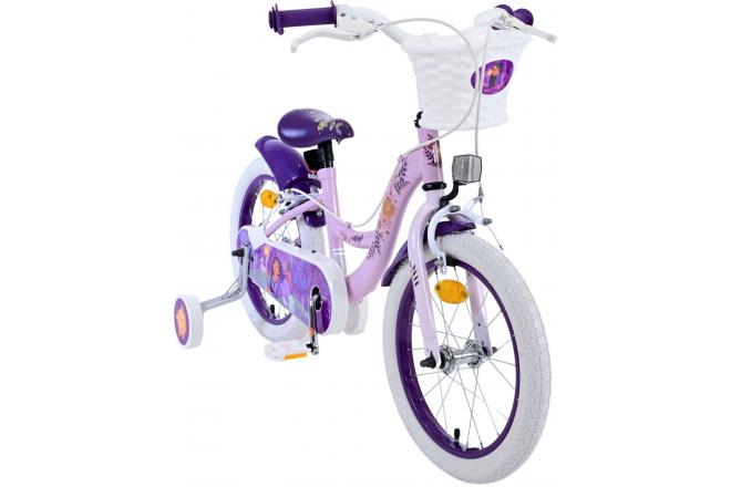 Disney Wish Kids bike - Girls - 16 inch - Purple - Two hand brakes