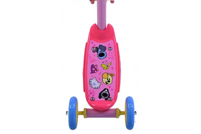 Woezel & Pip scooter - Girls - Pink Blue Yellow