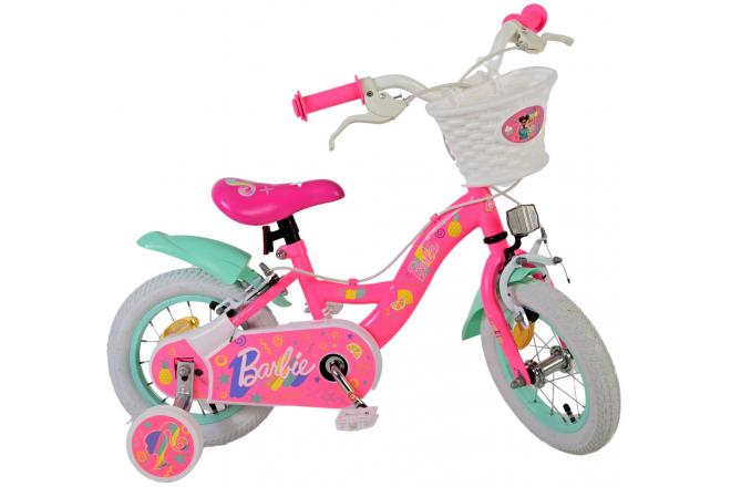 Barbie Children's bike - Girls - 12 inch - Pink - Two Hand Brakes