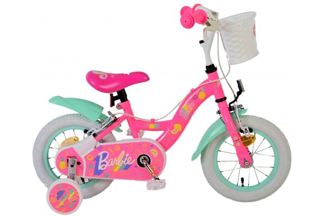 Barbie Children's bike - Girls - 12 inch - Pink - Two Hand Brakes