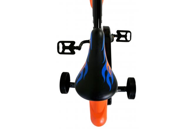 Hot Wheels Kids Bike - Boys - 12 inch - Black Orange Blue