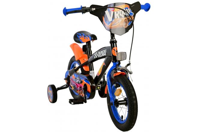 Hot Wheels Kids Bike - Boys - 12 inch - Black Orange Blue