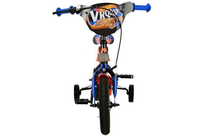 Hot Wheels Kids Bike - Boys - 12 inch - Black Orange Blue