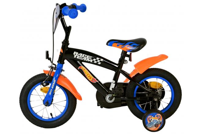 Hot Wheels Kids Bike - Boys - 12 inch - Black Orange Blue