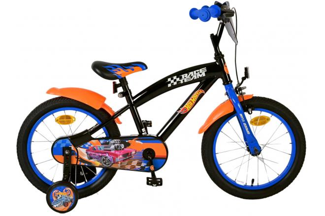 Hot Wheels Kids' bike - Boys - 16 inch - Black Orange Blue