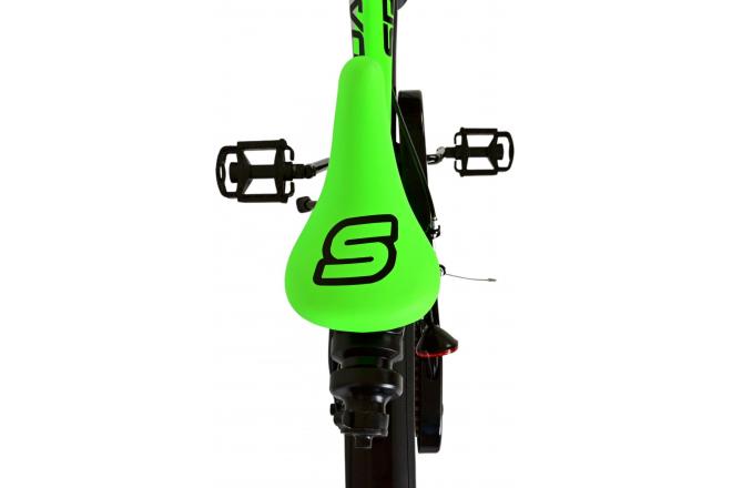 Volare Sportivo Children's bike - Boys - 18 inch - Neon Green Black - Two Hand Brakes