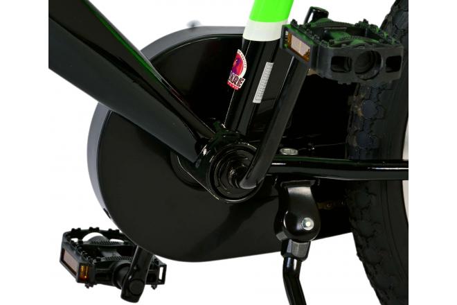 Volare Sportivo Children's bike - Boys - 18 inch - Neon Green Black - Two Hand Brakes