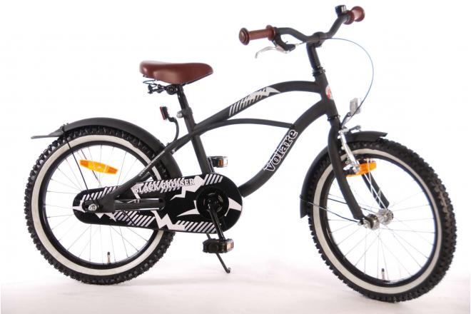 Volare Black Cruiser Children's Bicycle - Boys - 18 inch - Black - 95% assembled