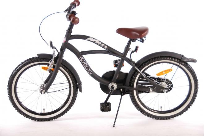 Volare Black Cruiser Children's Bicycle - Boys - 18 inch - Black - 95% assembled