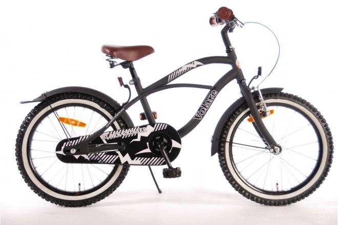 Volare Black Cruiser Children's Bicycle - Boys - 18 inch - Black - 95% assembled