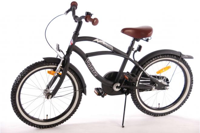 Volare Black Cruiser Children's Bicycle - Boys - 18 inch - Black - 95% assembled