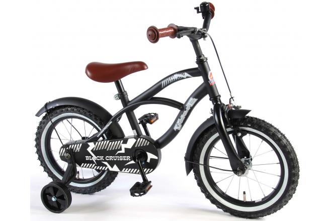 Volare Black Cruiser Children's Bicycle - Boys - 14 inch - Black - 95% assembled