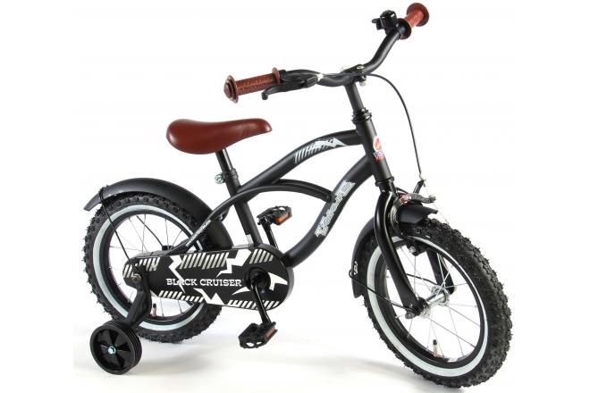 Volare Black Cruiser Children's Bicycle - Boys - 14 inch - Black - 95% assembled