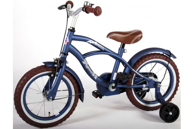 Volare Blue Cruiser Children's Bicycle - Boys - 14 inch - Blue - 95% assembled