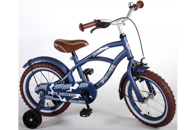 Volare Blue Cruiser Children's Bicycle - Boys - 14 inch - Blue - 95% assembled