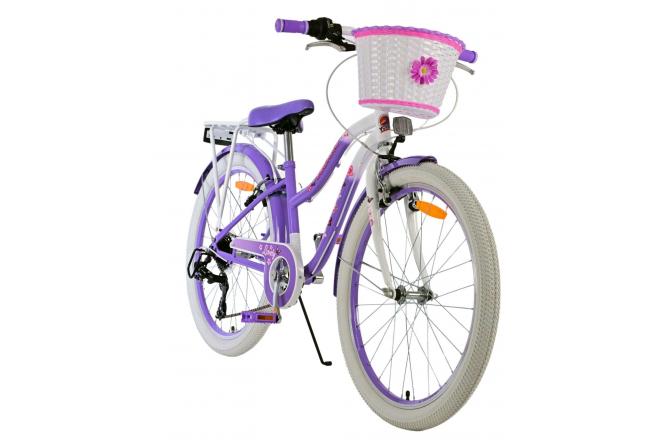 Volare Lovely children's bike - Girls - 24 inch - Purple - 7 Gears