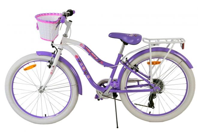Volare Lovely children's bike - Girls - 24 inch - Purple - 7 Gears