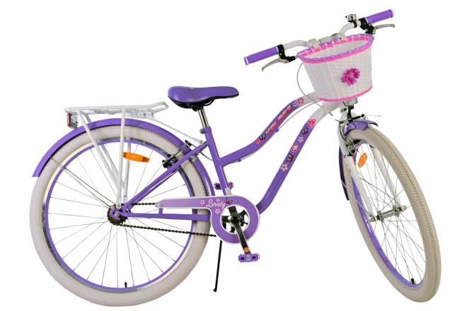 Volare Lovely Children's bike - Girls - 26 inch - Purple - Two hand brakes