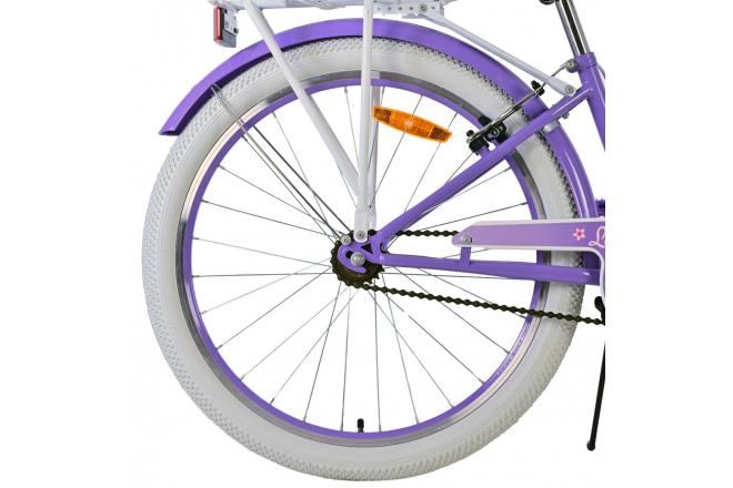Volare Lovely Children's bike - Girls - 24 inch - Purple - Two hand brakes